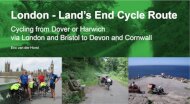 London - Land's End Cycle Route