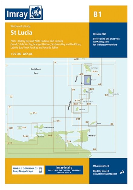 Imray Chart B1 : St Lucia : 1