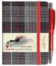 Waverley S.T. (S): Castle Grey Mini with Pen Pocket Genuine Tartan Cloth Commonplace Notebook