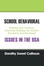 School Behavioral Issues in the USA