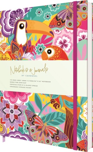 Car Pintos Birds, Butterflies & Flowers Notebook