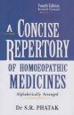 Concise Repertory of Homeopathic Medicines