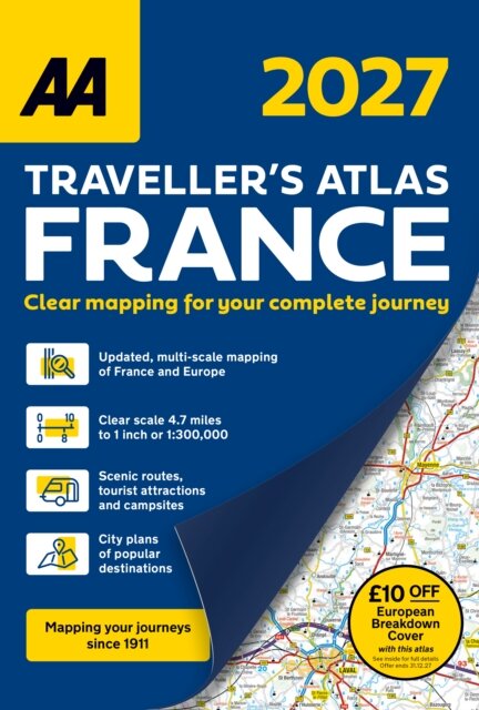 AA Traveller’s Atlas France 2027