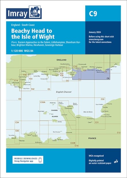 Imray Chart C9 : Beachy Head to Isle of Wight : 9