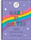 Positively Present 12-Month 2025 Monthly/Weekly Planner Calendar