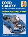 Ford Galaxy Petrol & Diesel (00 - 06) Haynes Repair Manual