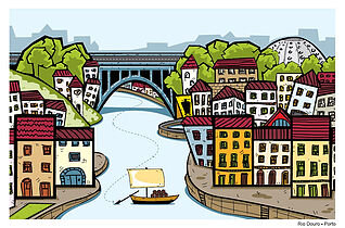 Postal Pop-Up Rio Douro