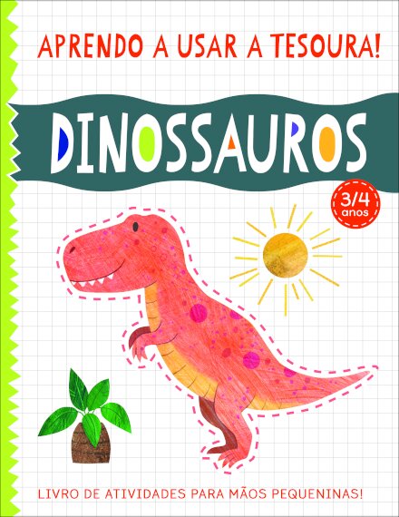 Aprendo a Usar a Tesoura! Dinossauros