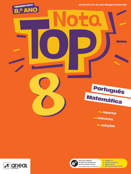 Nota Top 8 8.º Ano Português e Matemática