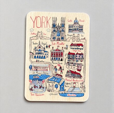 Julia Gash Wooden Magnet - York