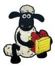 Shaun with Present Sew On Patch