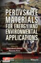 Perovskite Materials for Energy and Environmental Applications