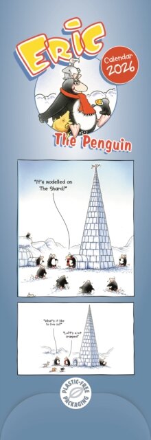 Eric The Penguin Slim Calendar 2026