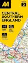 AA Road Map Central Southern England
