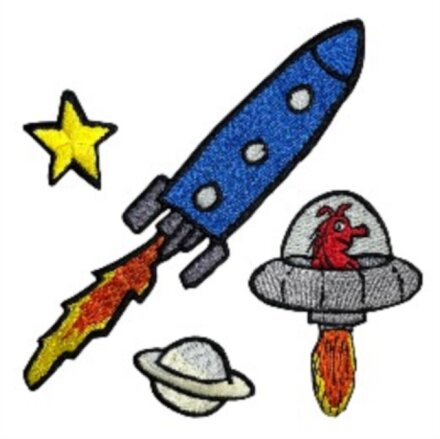 Glow In The Dark Sew On Patch Set