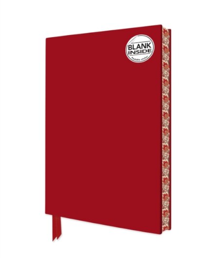 Ruby Red Blank Artisan Notebook (Flame Tree Journals)