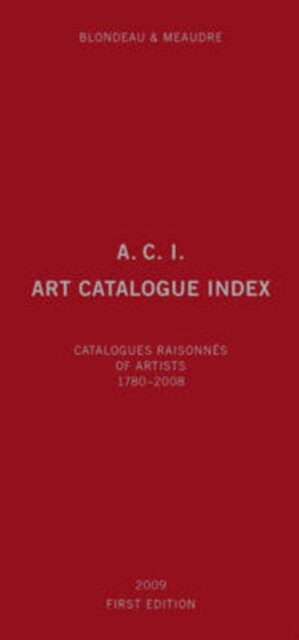 A.C.I., Art Catalogue Index