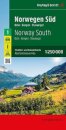 Norway South, Road and Leisure Map