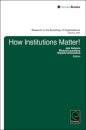 How Institutions Matter!