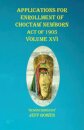 Applications For Enrollment of Choctaw Newborn Act of 1905 Volume XVI