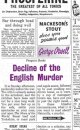 Decline Of The English Murder