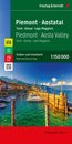 Piemont - Aosta Valley Road and Leisure Map