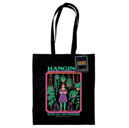 Steven Rhodes (Hanging With All Of My Friends)  Black Tote Bag