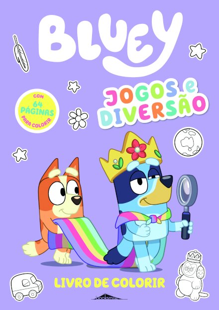 Bluey: Jogos e Diversão: Livro de Colorir