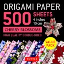 Origami Paper 500 sheets Cherry Blossoms 4" (10 cm)