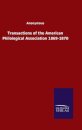 Transactions of the American Philological Association 1869-1870