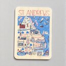 Julia Gash Wooden Magnet - St Andrews