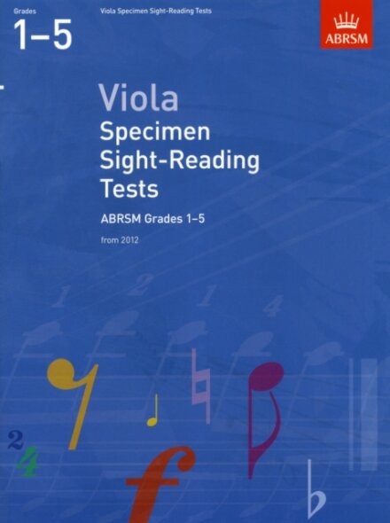 Viola Specimen Sight-Reading Tests, ABRSM Grades 1-5