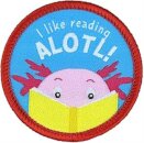 I Like Reading Alotl Sew On Patch
