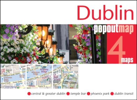 Dublin PopOut Map - pocket size, pop up map of Dublin city centre