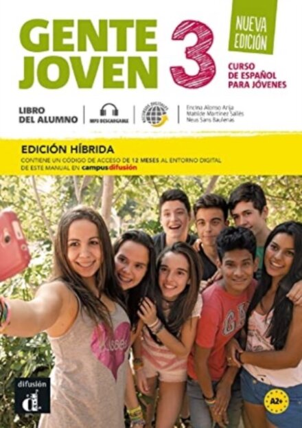 Gente joven 3 - Ed. hibrida - Libro del alumno + audio MP3. Nueva edicion. A2