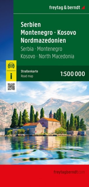 Serbia - Montenegro - North Macedonia Road Map