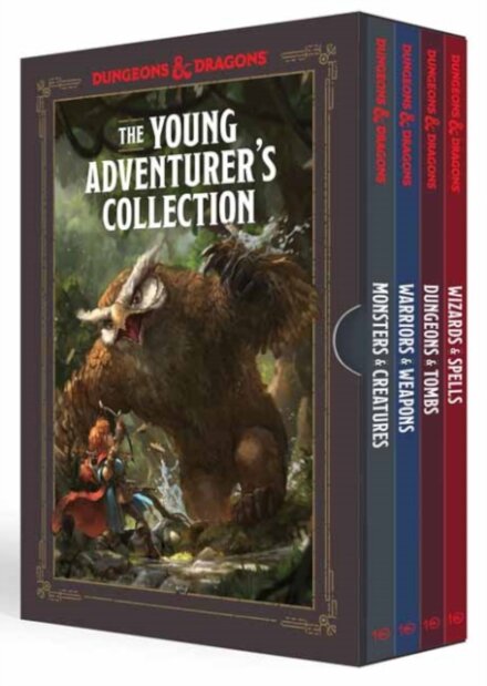 The Young Adventurer’s Collection : Monsters and Creatures, Warriors and Weapons, Dungeons and Tombs, Wizards and Spells Dungeons and Dragons 4-Book Boxed Set