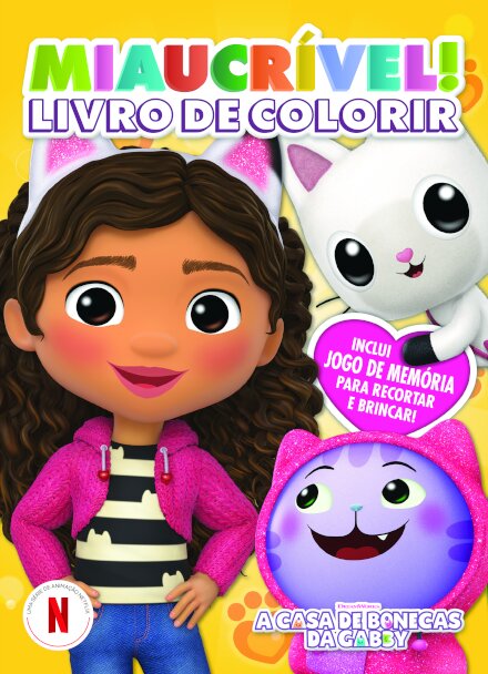 A Casa de Bonecas da Gabby: Miaucrível!: Livro de Colorir
