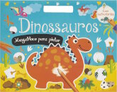 Dinossauros - Megabloco para pintar com autocolantes