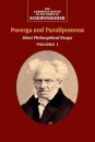 Schopenhauer: Parerga and Paralipomena: Volume 1