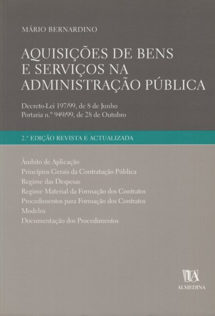 Aquisic¸o~es de bens e servic¸os na administrac¸a~o pu´blica