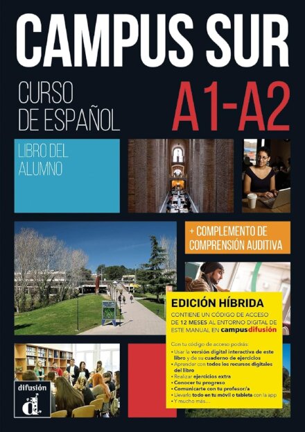 Campus Sur A1 A2 Edicion Hibrida Libro Del Alumno 2025