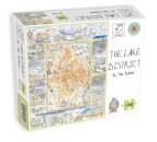 Map of Lake District Jigsaw 1000 Piece Puzzle