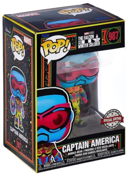 Funko Pop! Marvel - Black Light Captain America