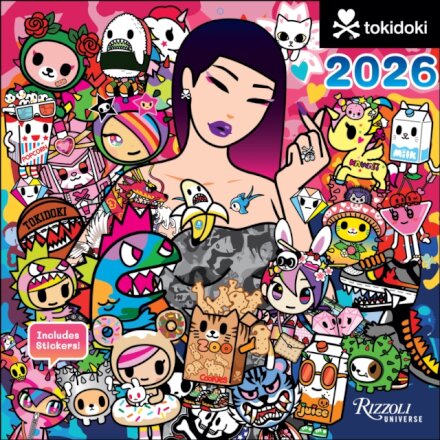 tokidoki 2026 Wall Calendar (Includes Stickers)