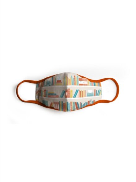 Face Mask - Bookshelf face (small adult)