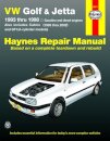 VW Golf, GTI and Jetta (93-98) and VW Cabrio (95-02) petrol & diesel Haynes Repair Manual (USA)