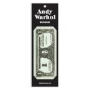 Warhol Dollar Bill Shaped Bookmark