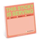 Knock Knock This Sticky Is Serving Sticky Note (Pastel Version)