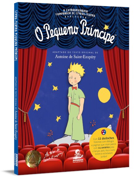 Pequeno Príncipe - Livro -Teatro Com Dedoches E Cenários